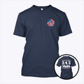 9/11 Memorial 24th Anniversary 343 Firefighters Tribute T Shirt Unisex