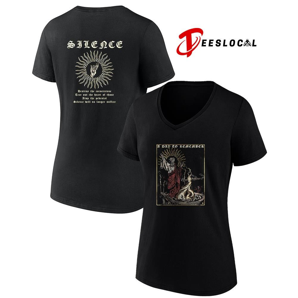 A Day To Remember Silence destroy the cornerstone tear out the heart graphic shirt Unisex