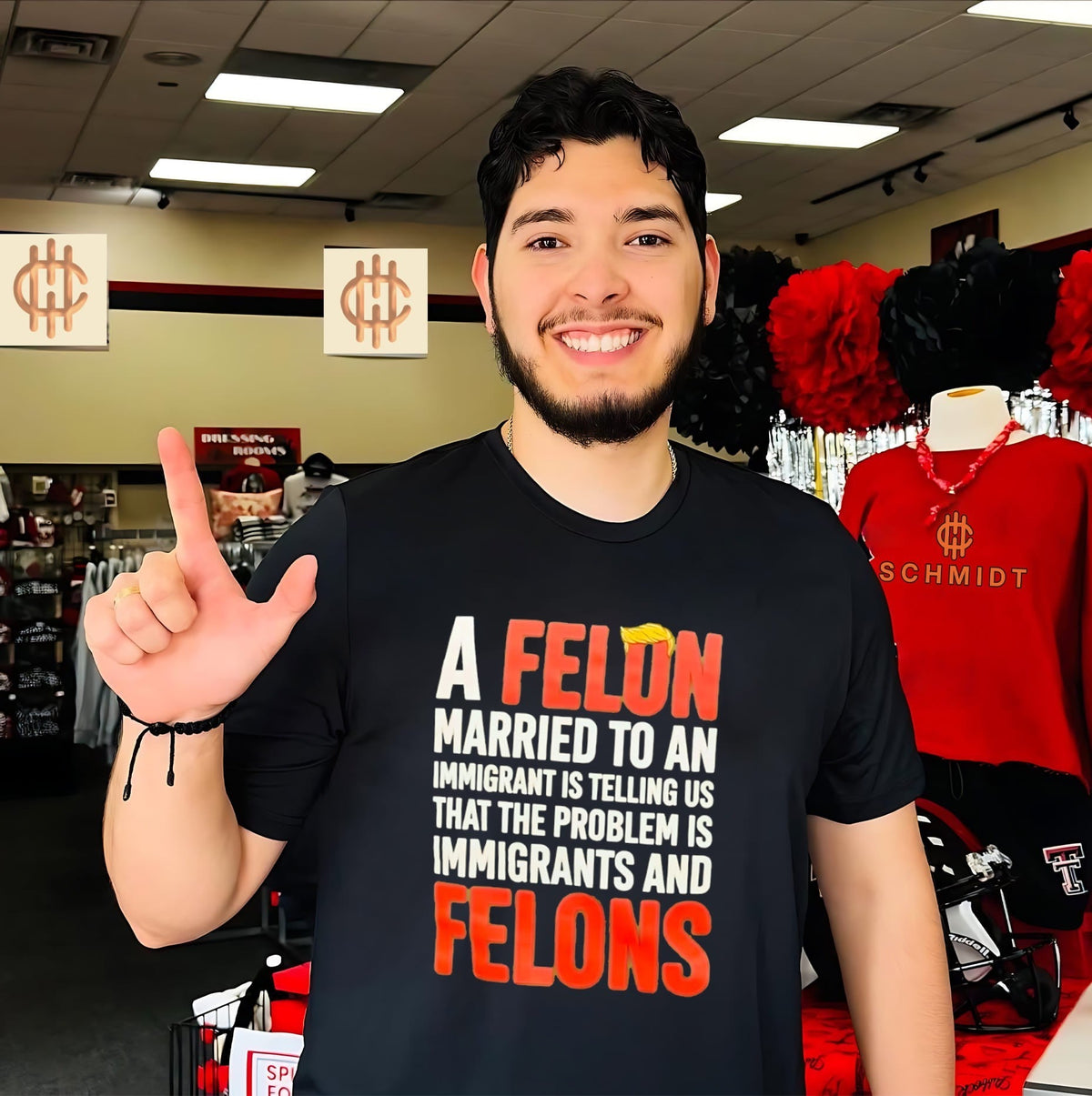 A Felon Married to an Immigrant Is Telling Us the Problem Is Immigrants and Felons shirt Unisex