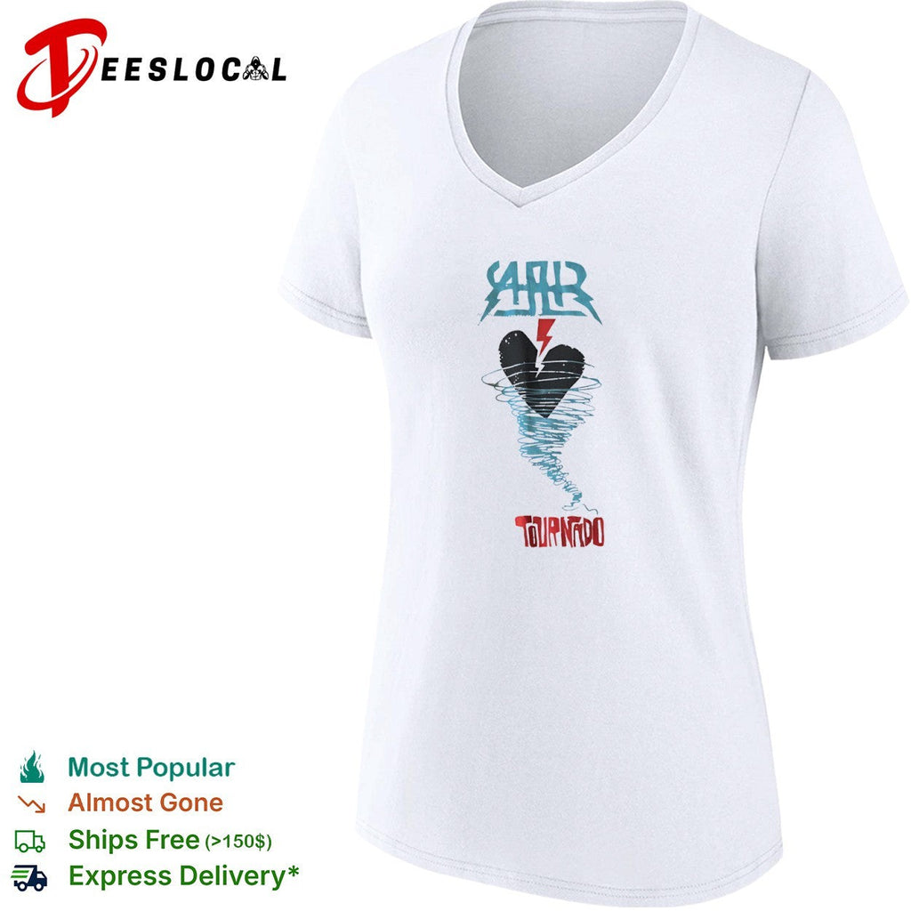 AAR Tournado Heart Lightning Bolt Logo Music Band shirt Unisex
