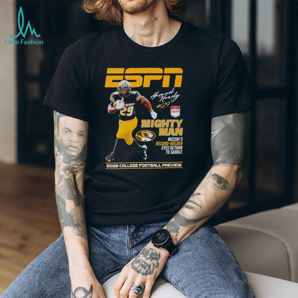 Ahmad Hardy Missouri Tigers Mighty Man ESPN 2026 College Football Preview shirt