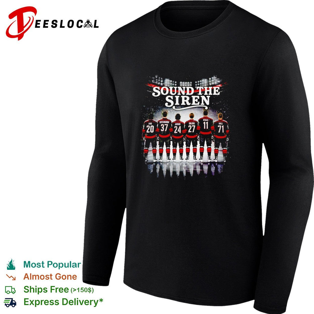 Aho Svechnikov Jarvis Ehlers Staal Hall Sound the Siren Carolina Hurricanes shirt Unisex