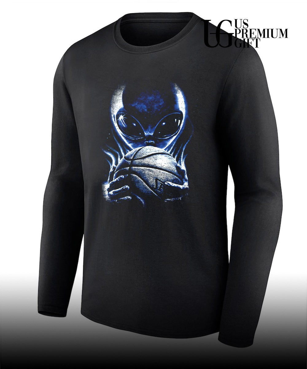 Alien Victor Wembanyama being holding spalding Basketball San Antonio Spurs shirt Unisex