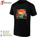 All I do is party and have all the fun colorful retro bold text graphic shirt Unisex