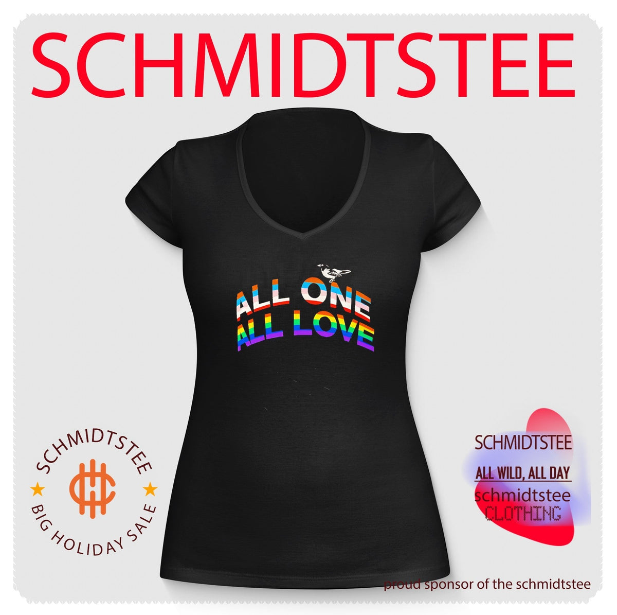 All One All Love Pride Bird LGBTQ Equality shirt Unisex