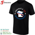 America 250 Minnesota State Outline Patriotic Ribbon shirt Unisex