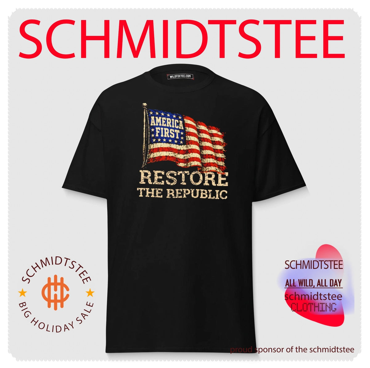 America First Restore the Republic patriotic shirt Unisex