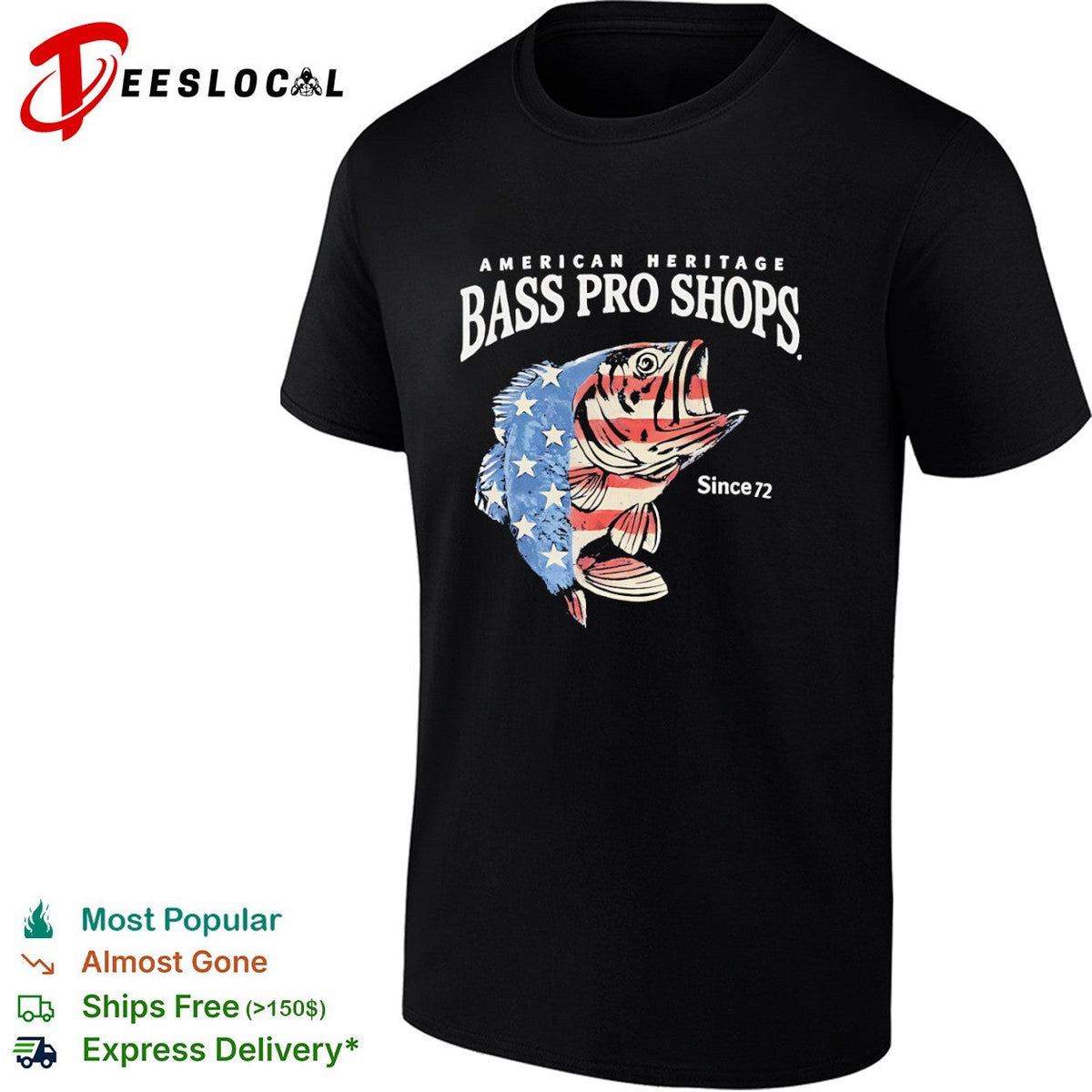 American Heritage Bass Pro Shops Since 72 shirt Unisex
