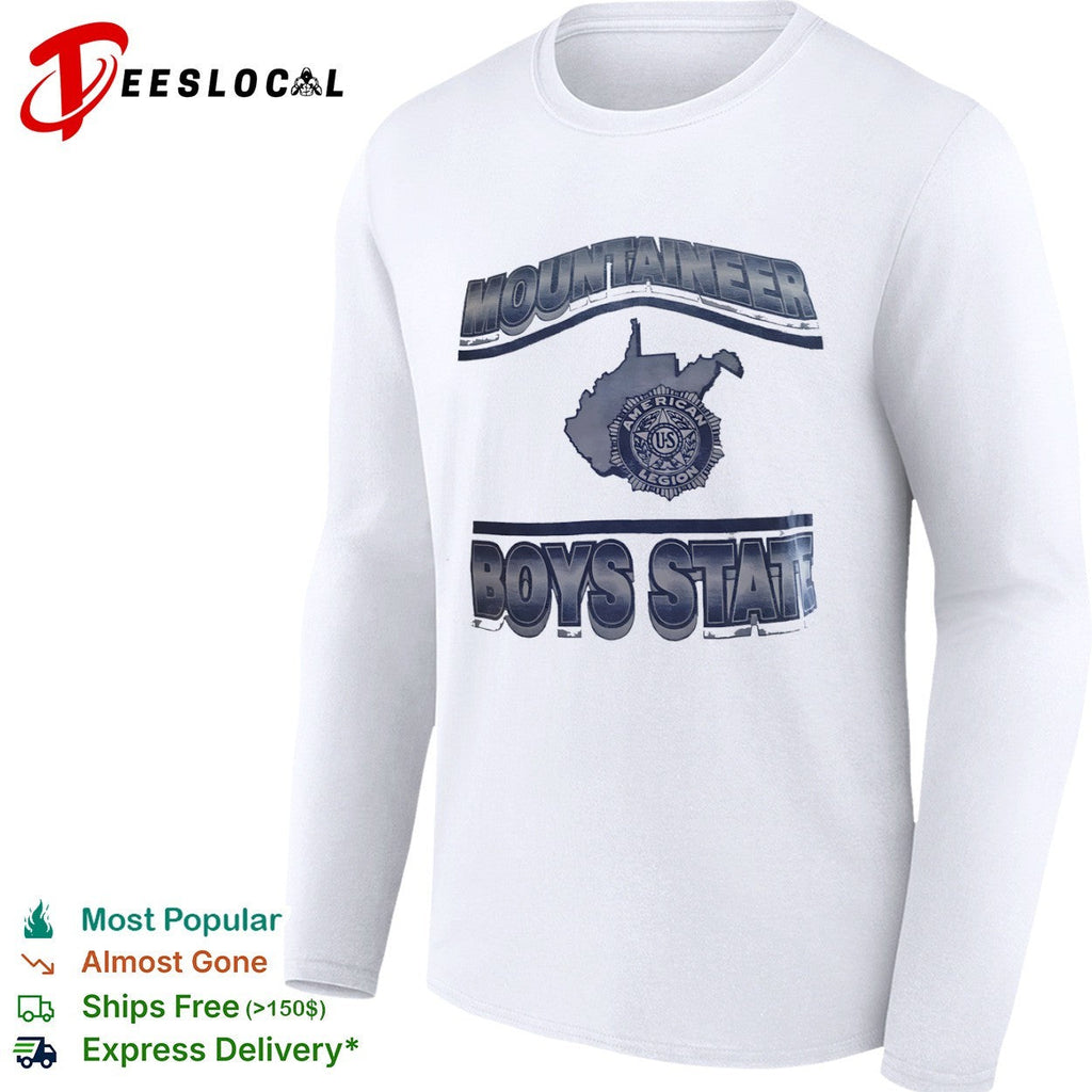 American Legion Mountaineer Boys State state map shirt Unisex