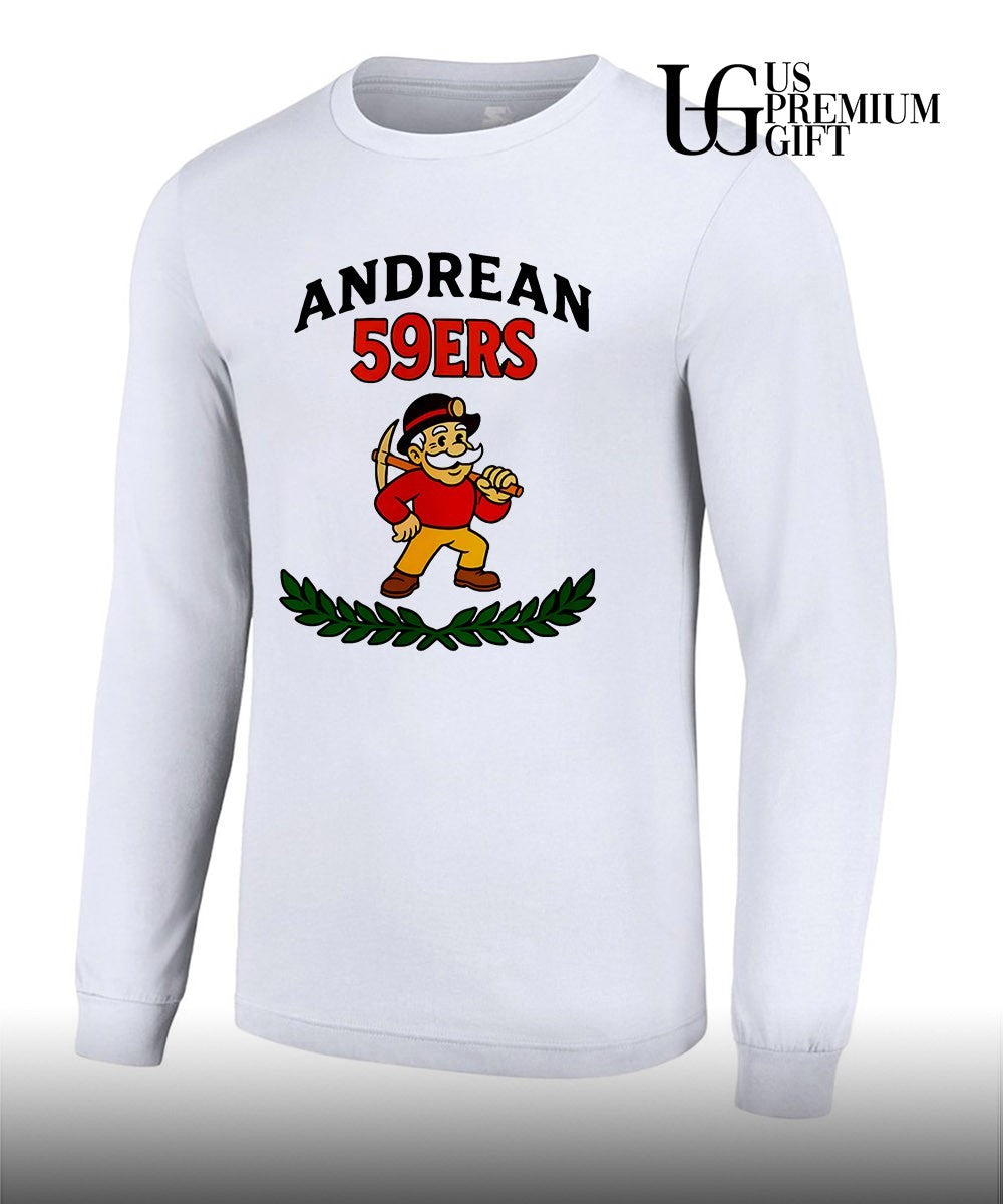 Andrean High School mascot Prospector Andrean 59ers shirt Unisex