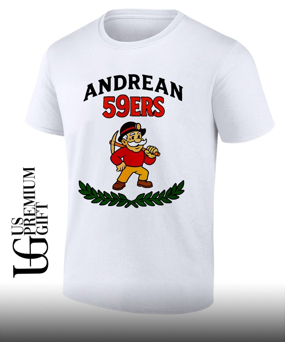 Andrean High School mascot Prospector Andrean 59ers shirt Unisex
