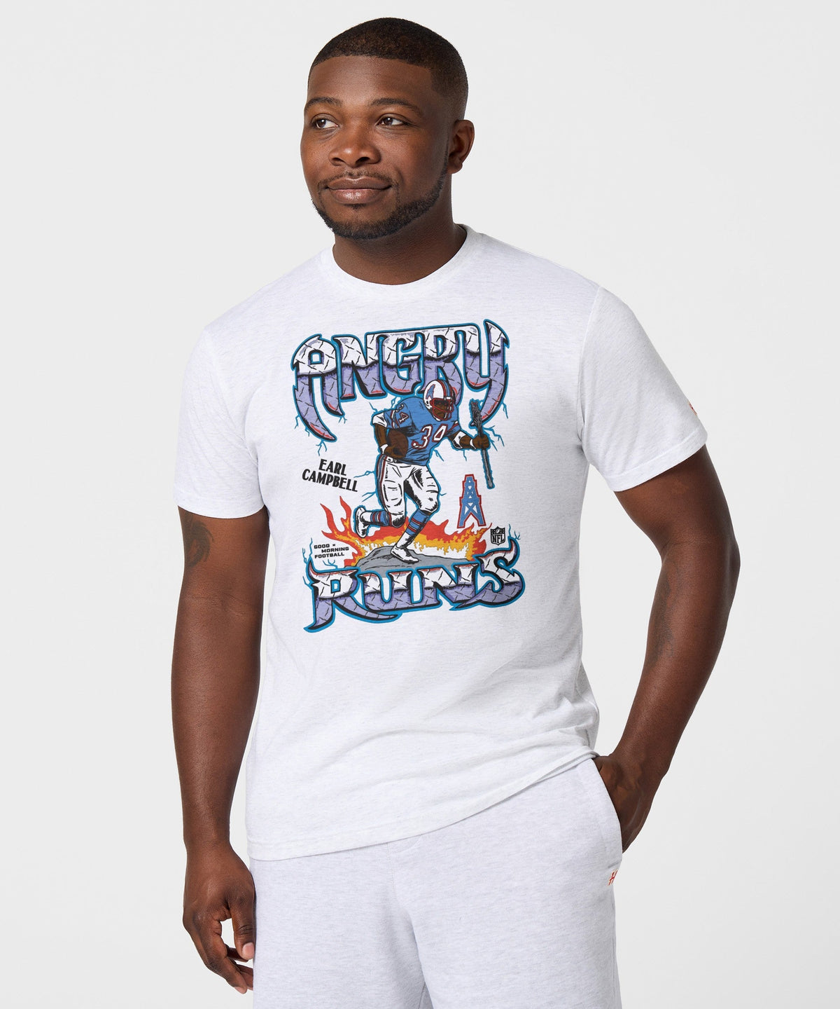 Angry Runs Oilers Earl Campbell Unisex