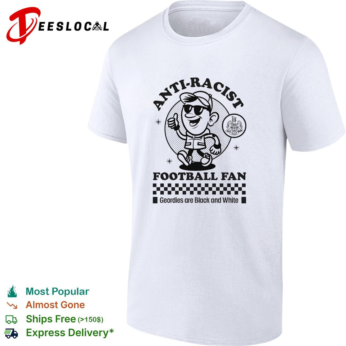 Anti-racist Football Fan shirt Unisex