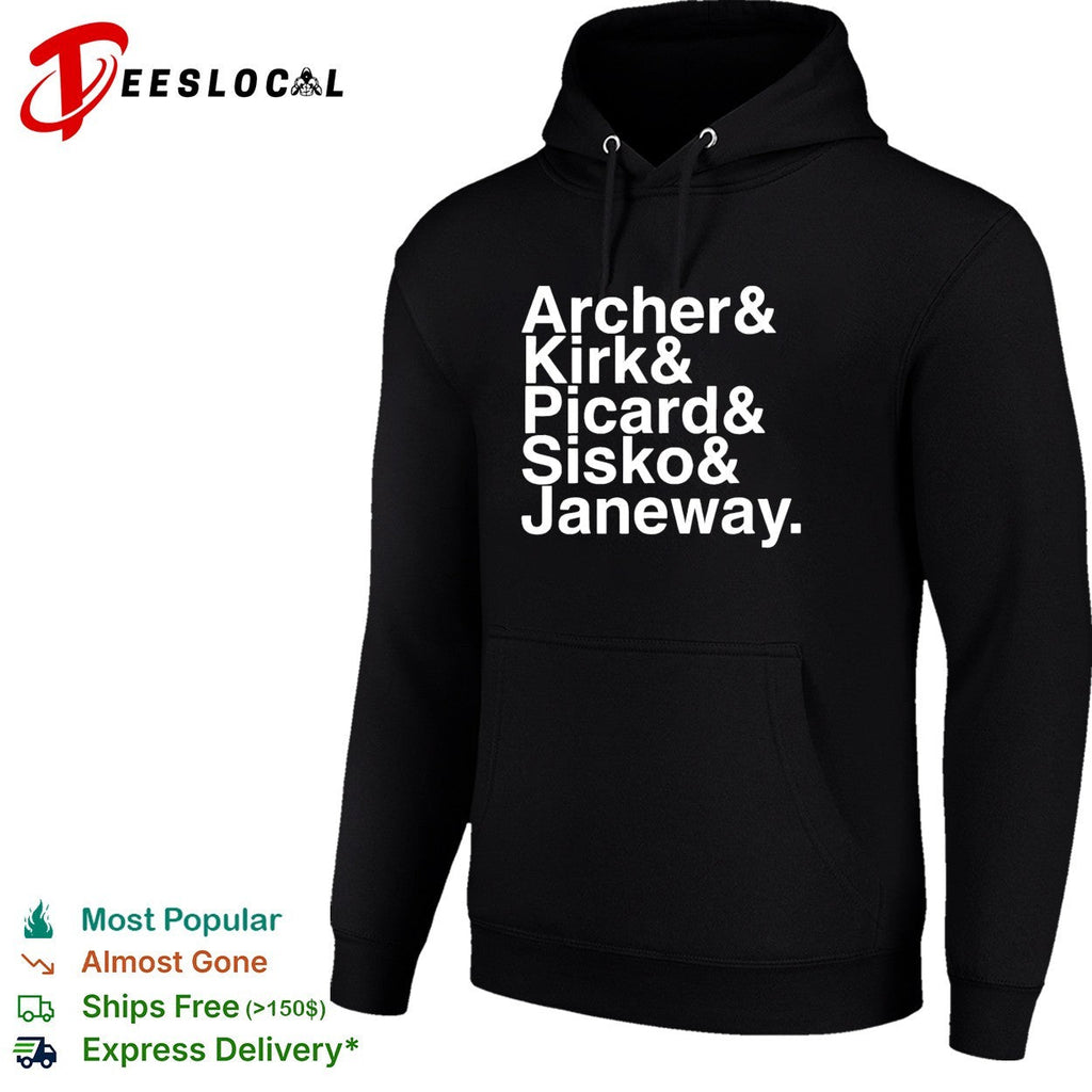 Archer Kirk Picard Sisko Janeway shirt Unisex