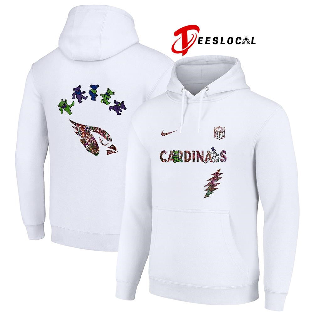 Arizona Cardinals x Grateful Dead night bears logo shirt Unisex