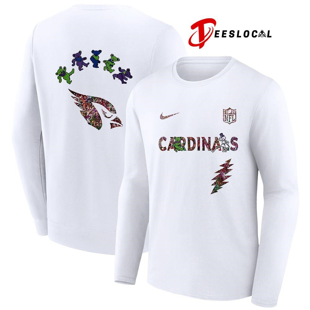 Arizona Cardinals x Grateful Dead night bears logo shirt Unisex