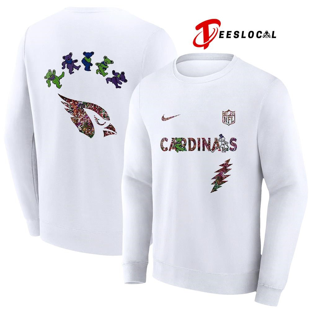 Arizona Cardinals x Grateful Dead night bears logo shirt Unisex