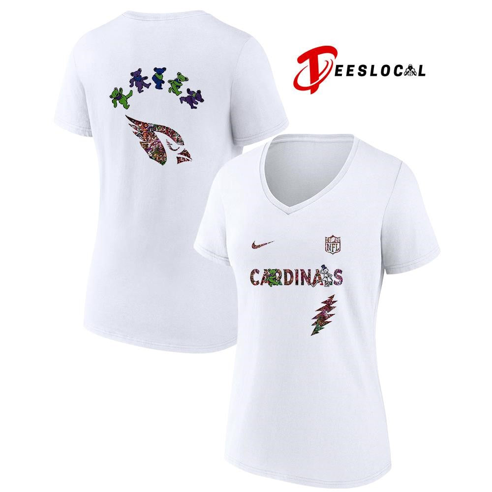 Arizona Cardinals x Grateful Dead night bears logo shirt Unisex