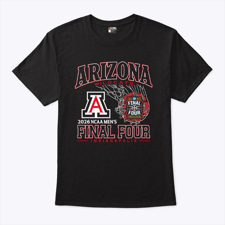 Arizona Wildcats 2026 NCAA Men’s Final Four Indianapolis T Shirt Unisex