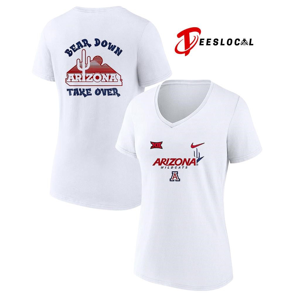 Arizona Wildcats bear down take over graphic shirt Unisex
