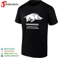 Arkansas Razorbacks Wooo Pig Sooie logo Shirt Unisex