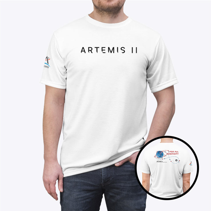 Artemis II Mission NASA Moon Mission Map T Shirt Unisex