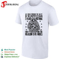 As I walk through the valley of the shadow of death soldier skull shirt Unisex