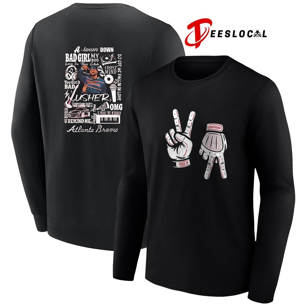 Atlanta Braves x Usher a town down peace up shirt Unisex