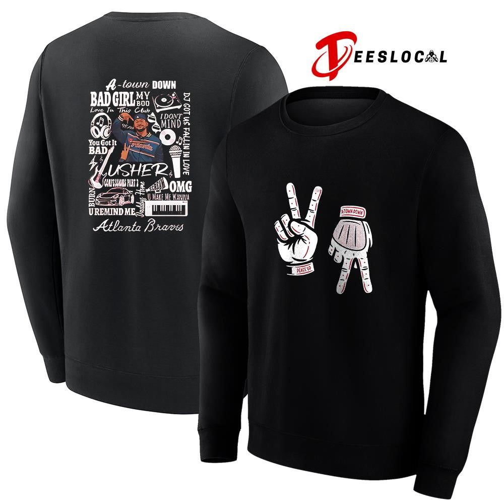 Atlanta Braves x Usher a town down peace up shirt Unisex