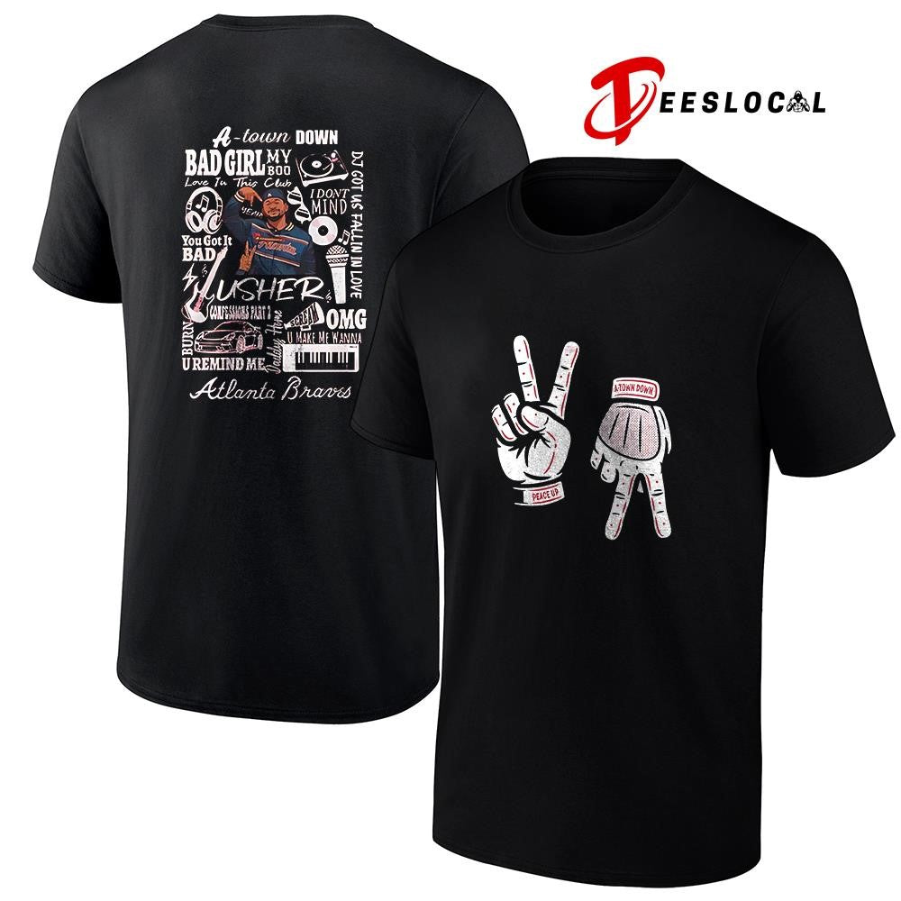 Atlanta Braves x Usher a town down peace up shirt Unisex