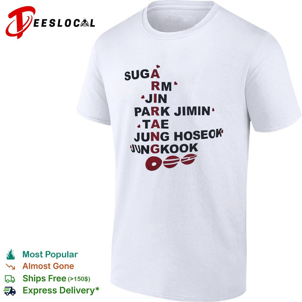 BTS Arirang Suga RM Jin Park Jimin Tae Jung Hoseok Jungkook Kpop Shirt Unisex