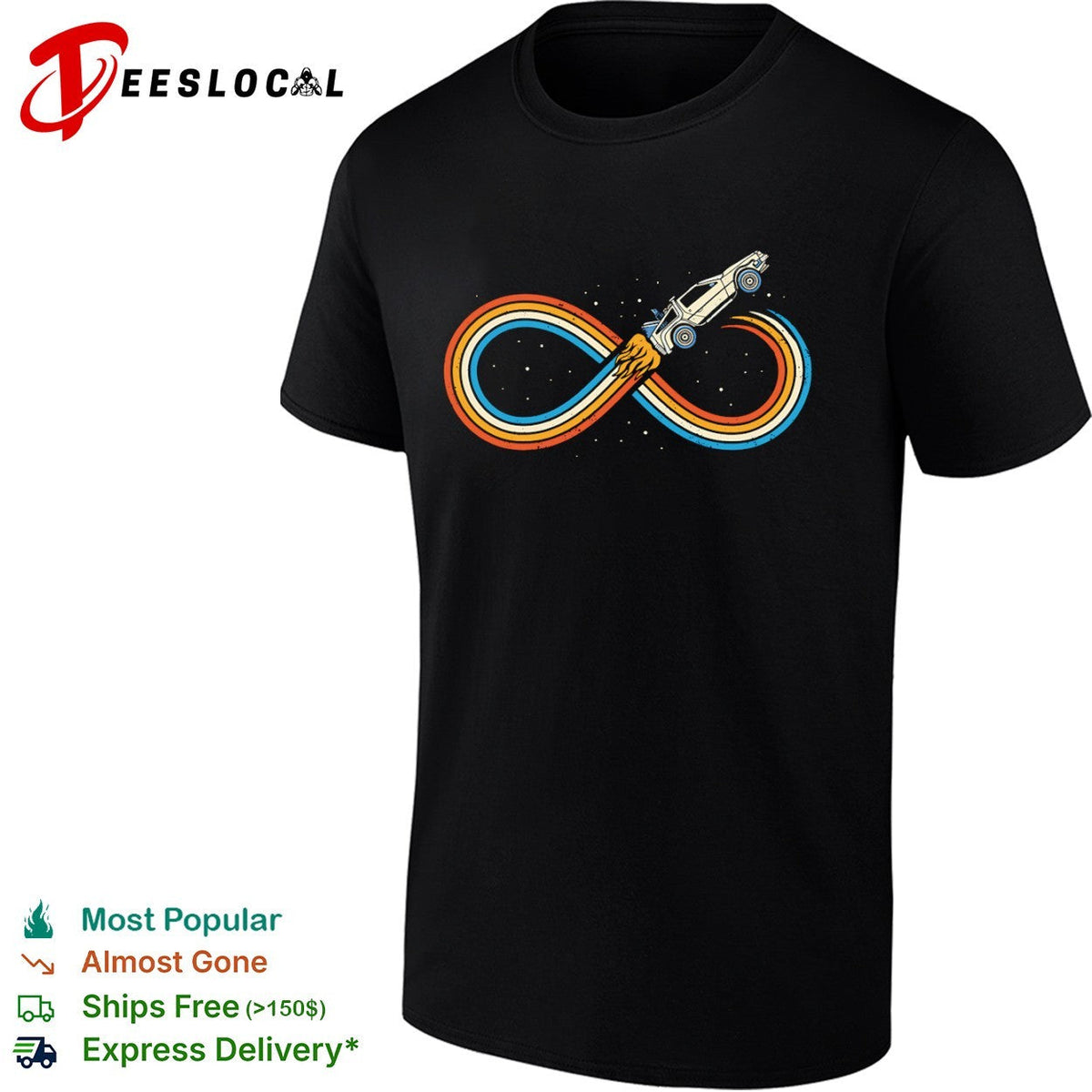 Back to the Future Endless Time Travel shirt Unisex