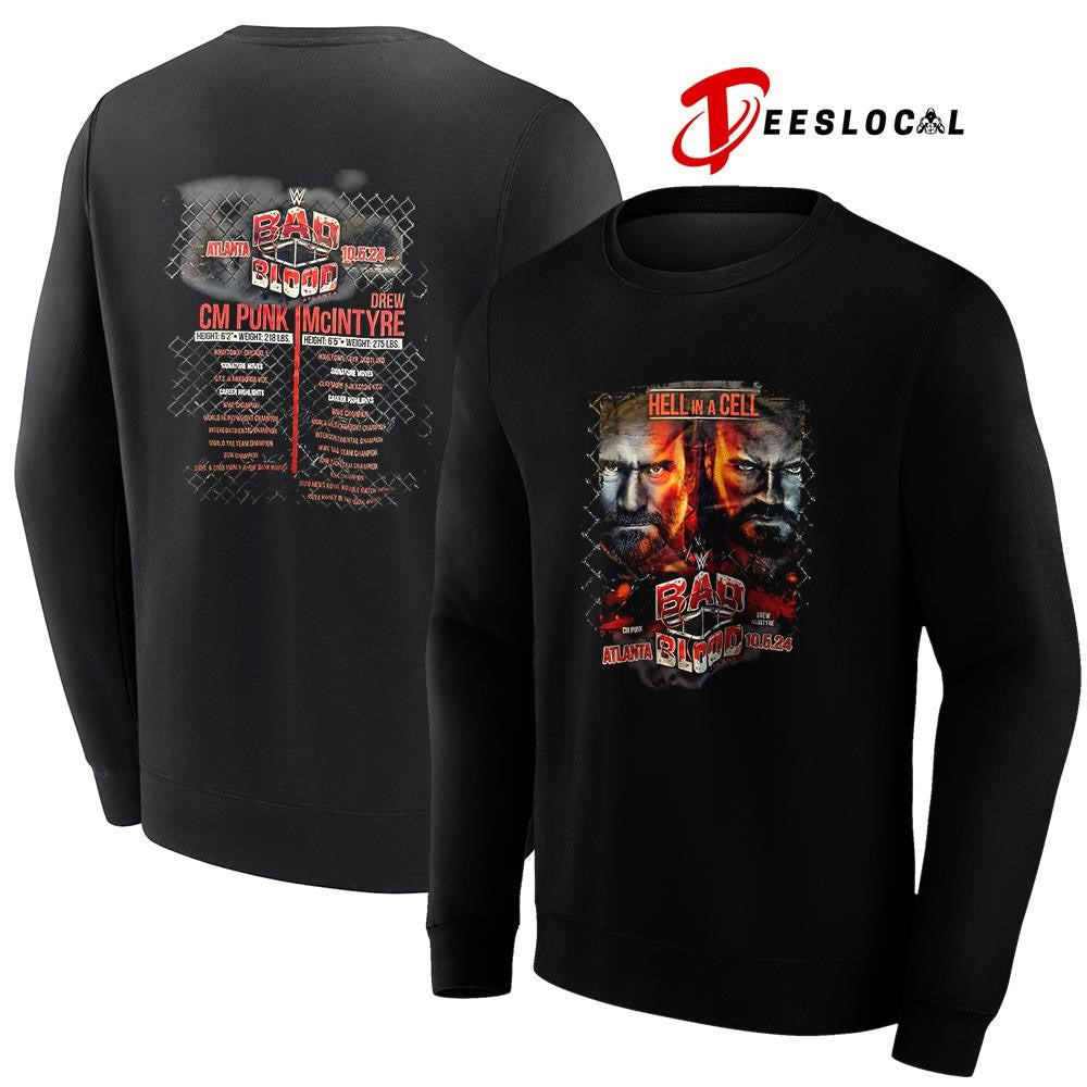 Bad Blood hell in a cell line up graphic shirt Unisex
