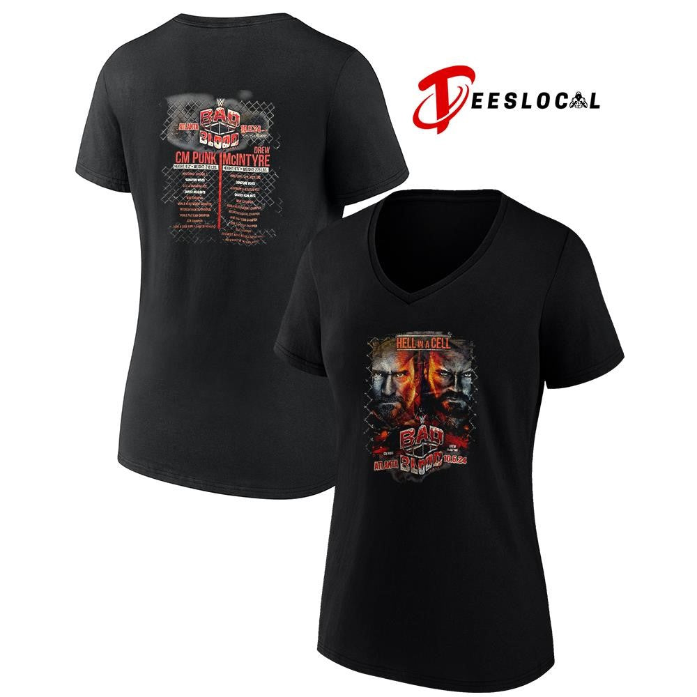 Bad Blood hell in a cell line up graphic shirt Unisex