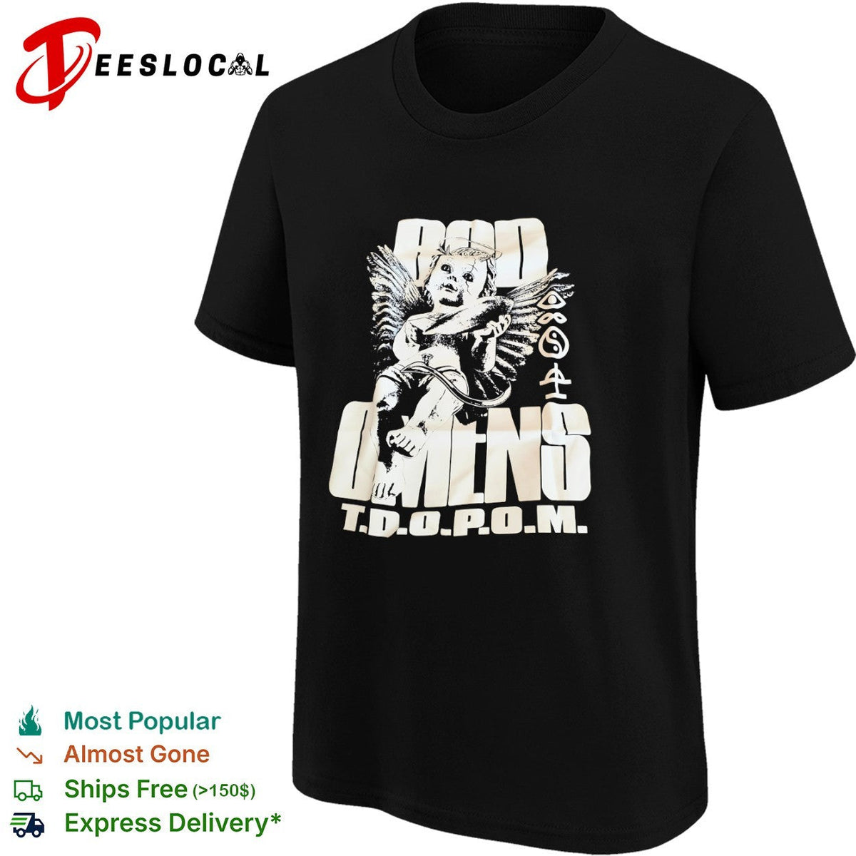 Bad Omens The Death of Peace of Mind Cherub Halo Demon Wings Shirt Unisex