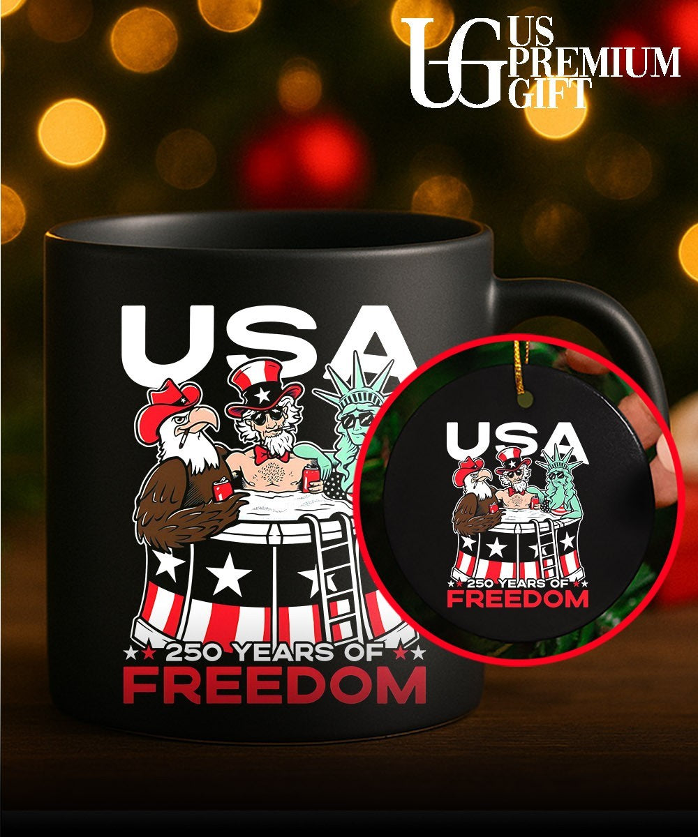 Bald Eagle Uncle Sam Statue of Liberty USA 250 Years of Freedom shirt Unisex