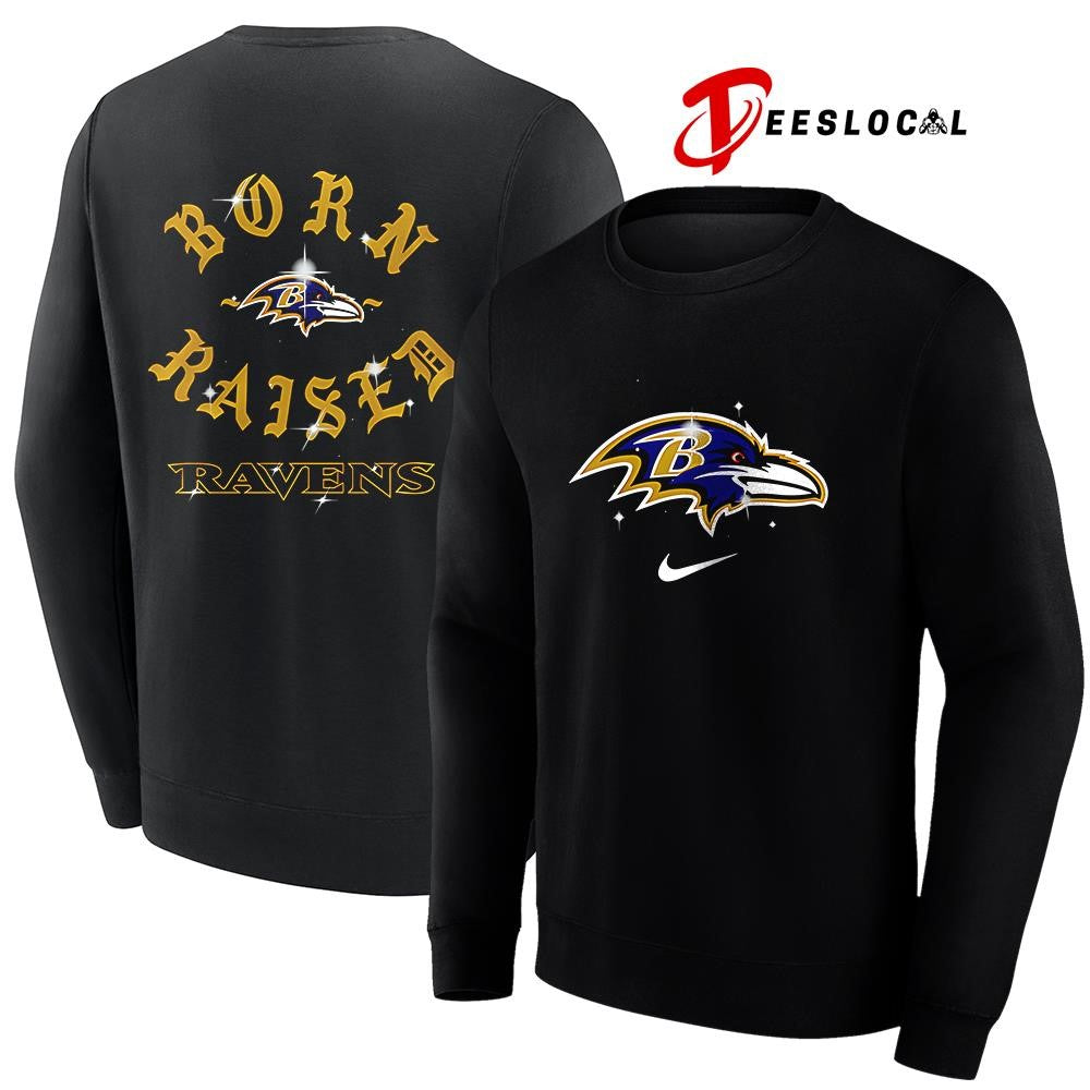 Baltimore Ravens x Born and Raised logo shirt Unisex