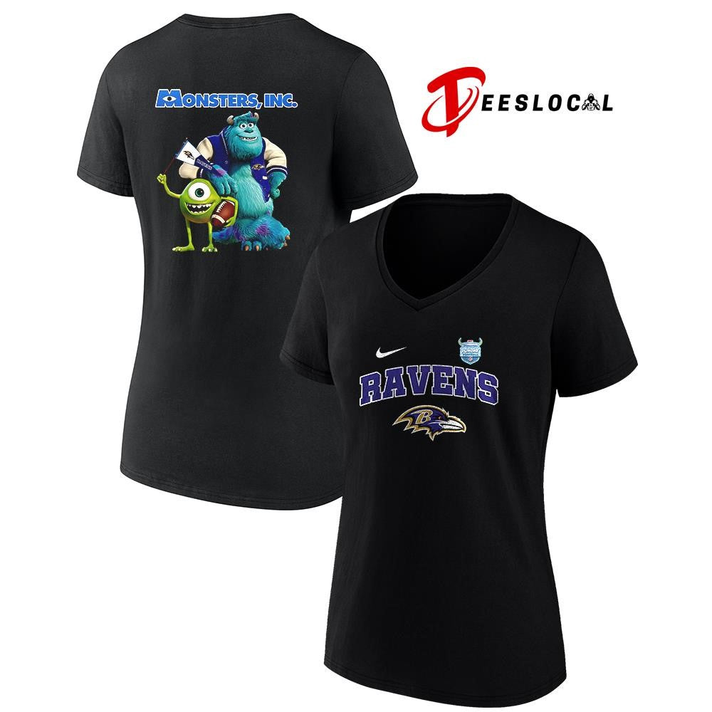 Baltimore Ravens x Monster Inc Funday cartoon shirt Unisex