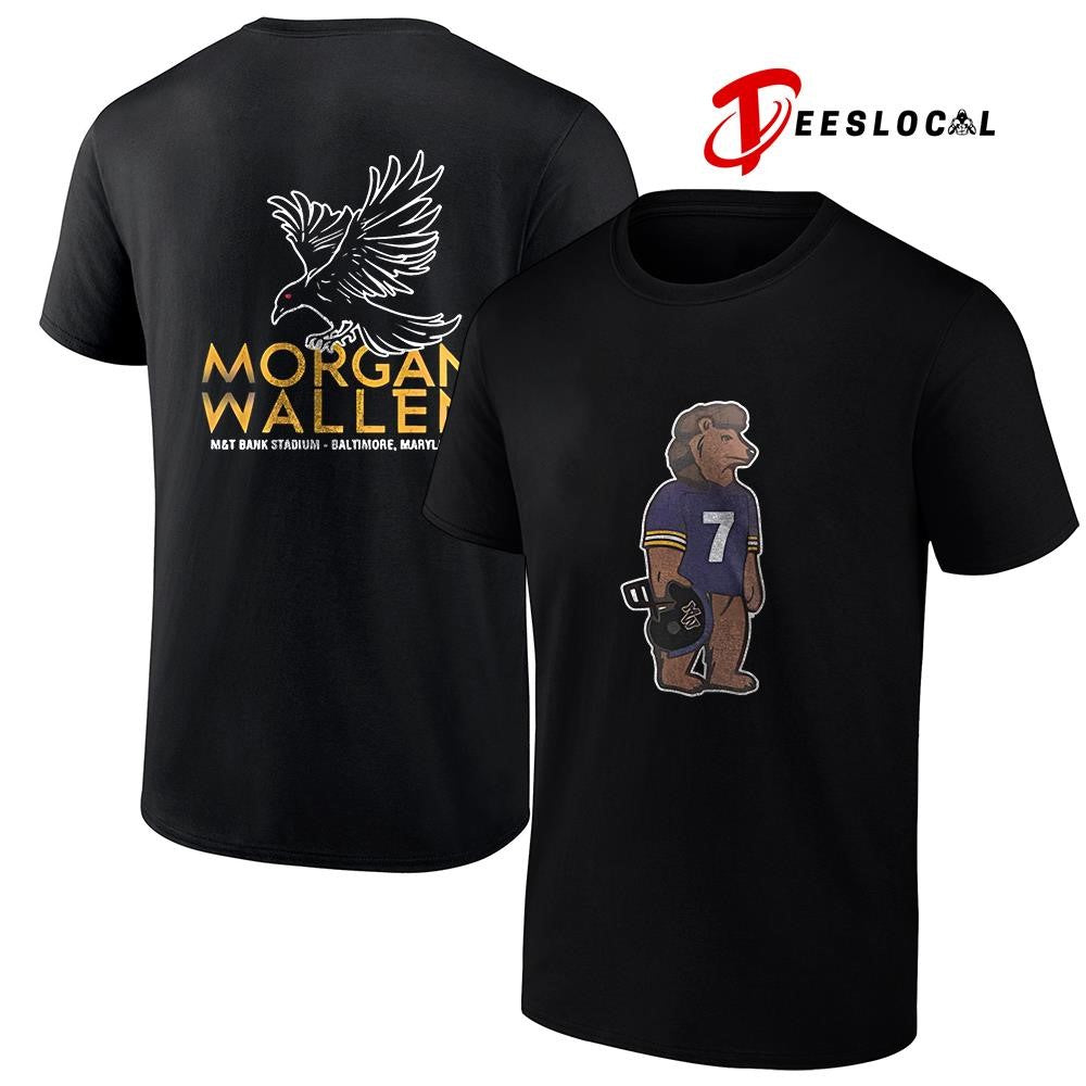Baltimore Ravens x Morgan Wallen bear raven shirt Unisex