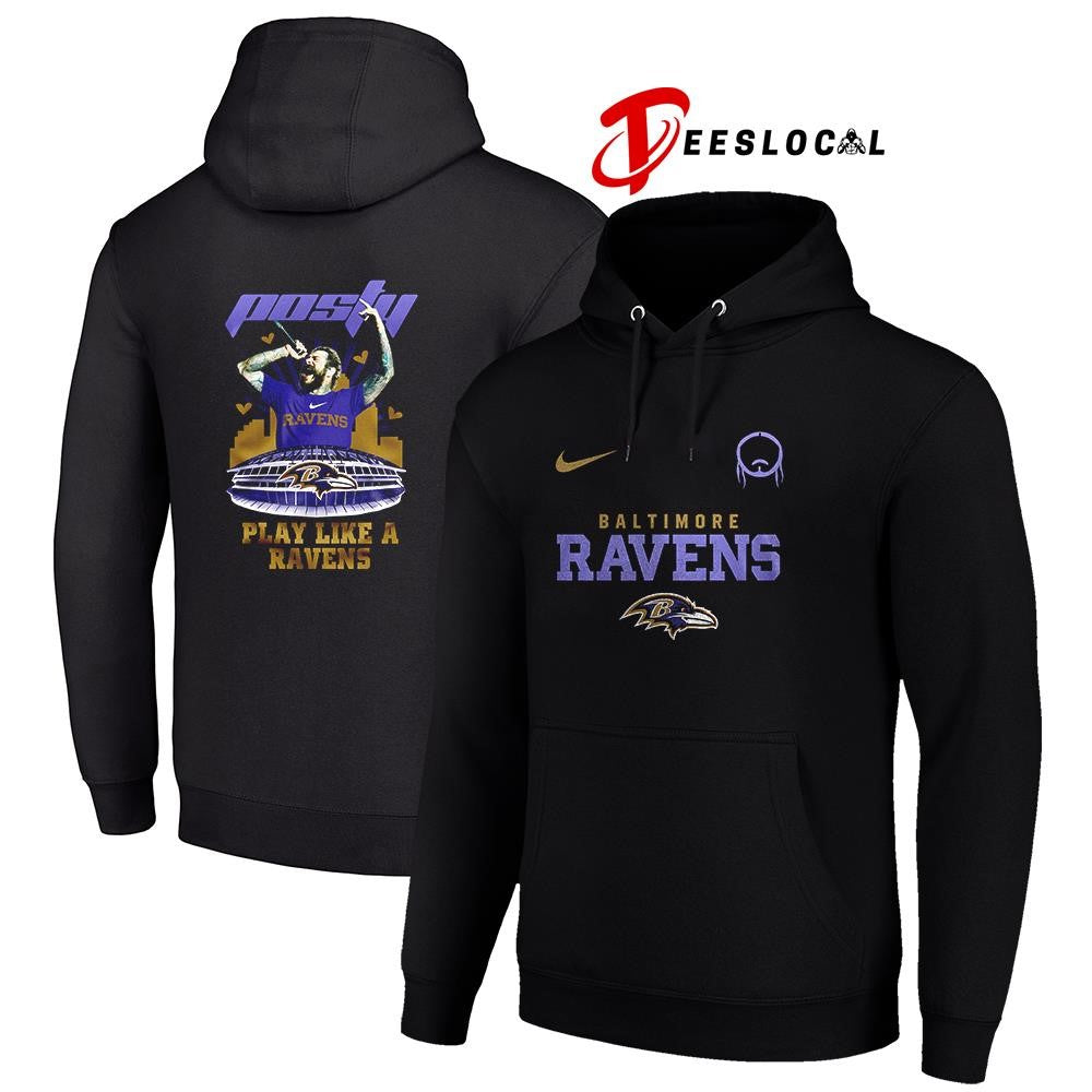 Baltimore Ravens x Post Malone Posty stadium shirt Unisex