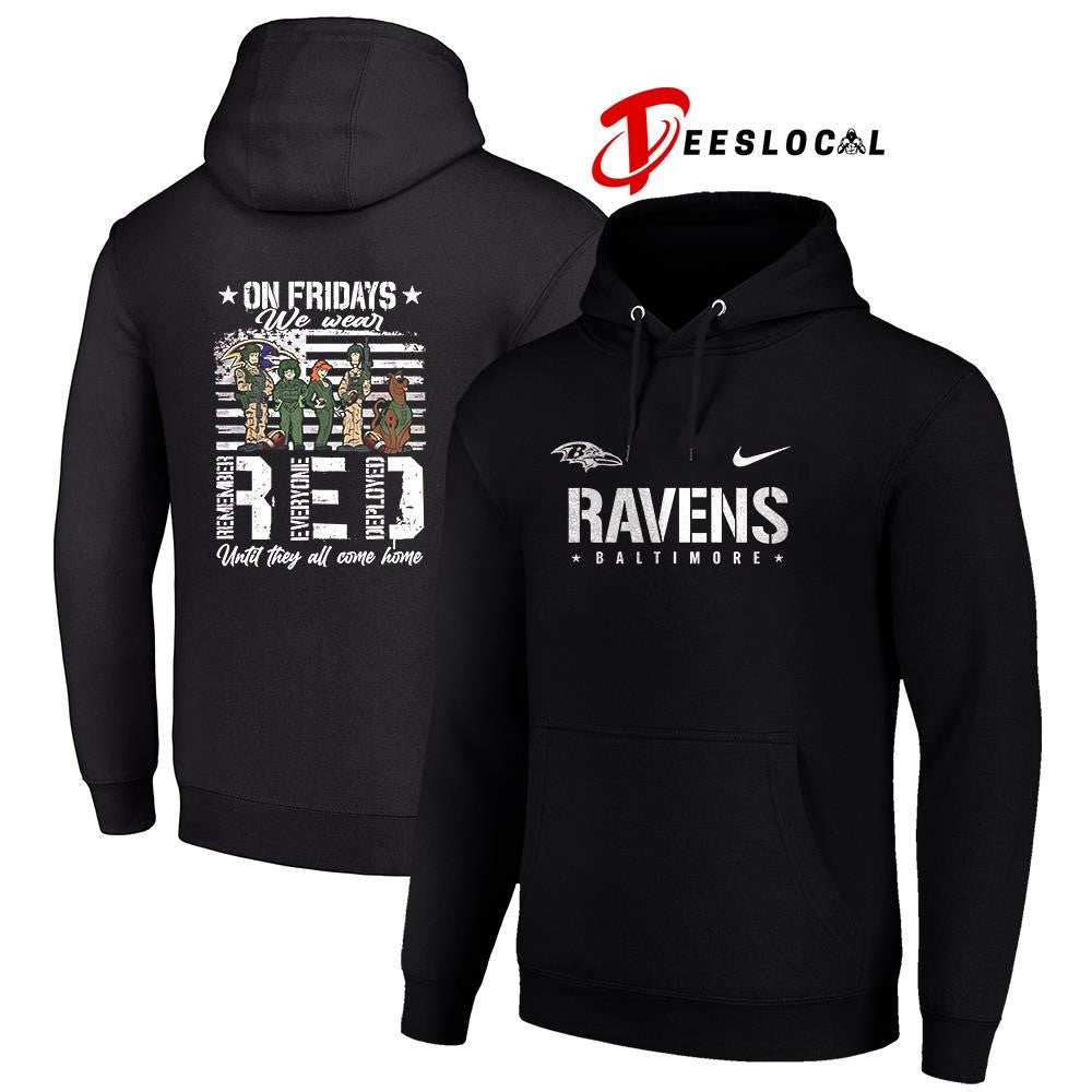 Baltimore Ravens x Scooby Doo on friday we wear RED until they all come home shirt Unisex