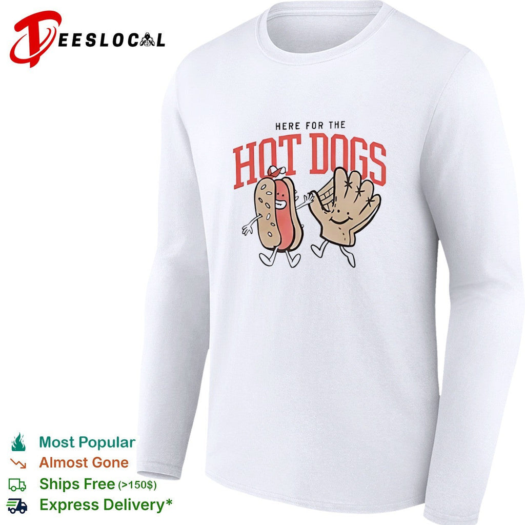 Baseball glove here for the hot dogs shirt Unisex