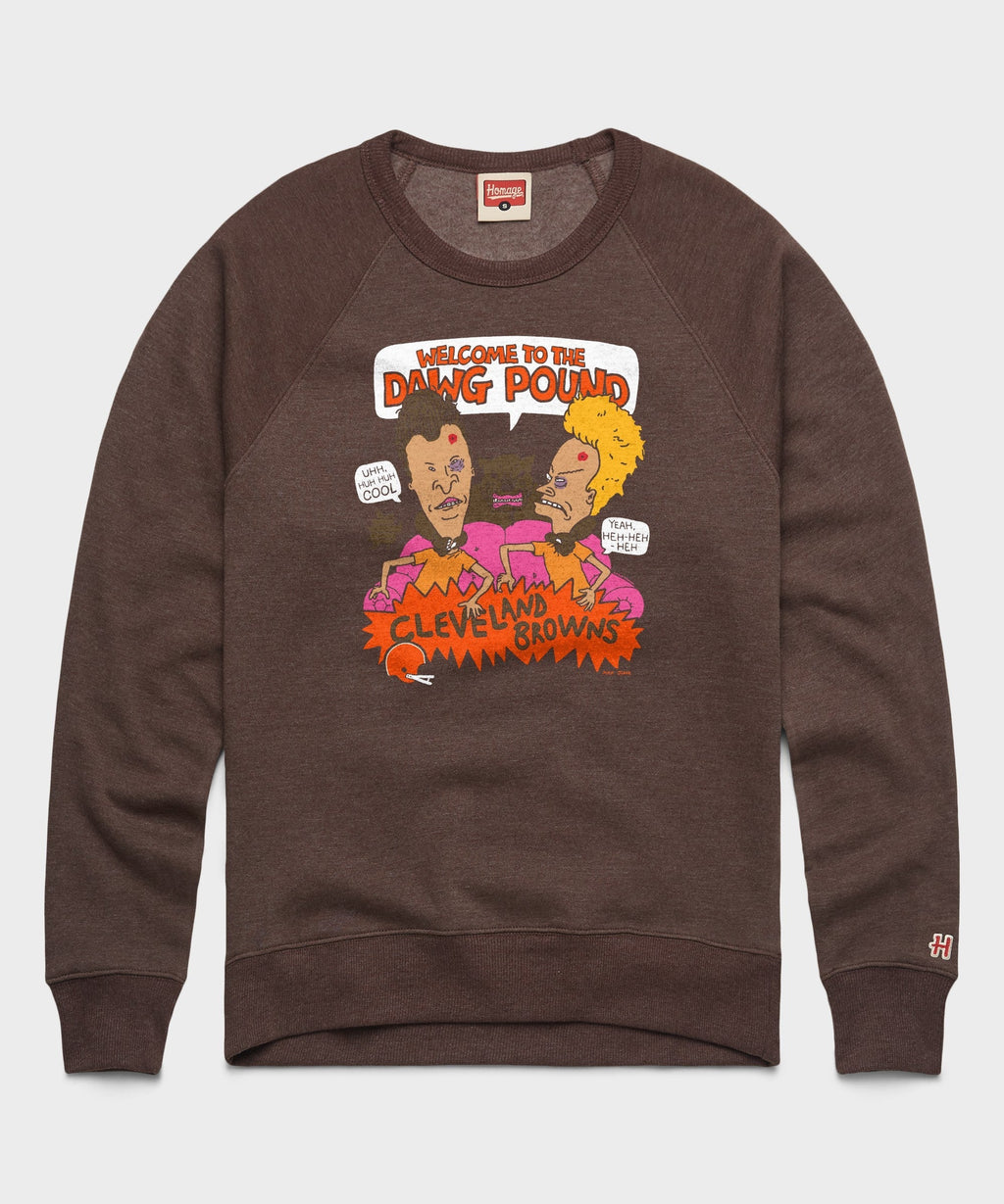 Beavis And Butt-Head X Cleveland Browns Dawg Pound Crewneck Unisex