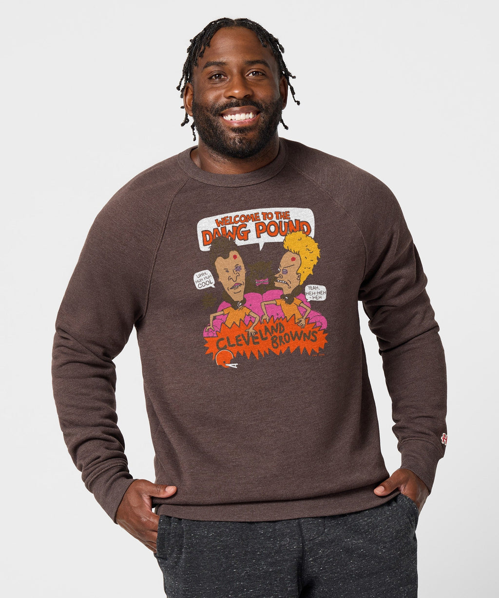 Beavis And Butt-Head X Cleveland Browns Dawg Pound Crewneck Unisex