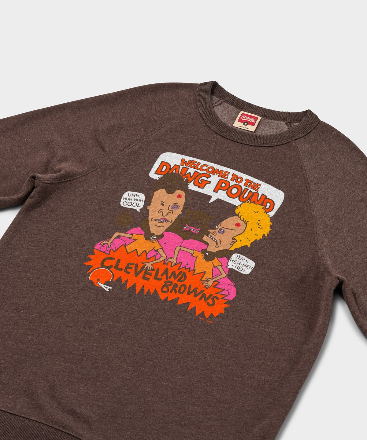 Beavis And Butt-Head X Cleveland Browns Dawg Pound Crewneck Unisex