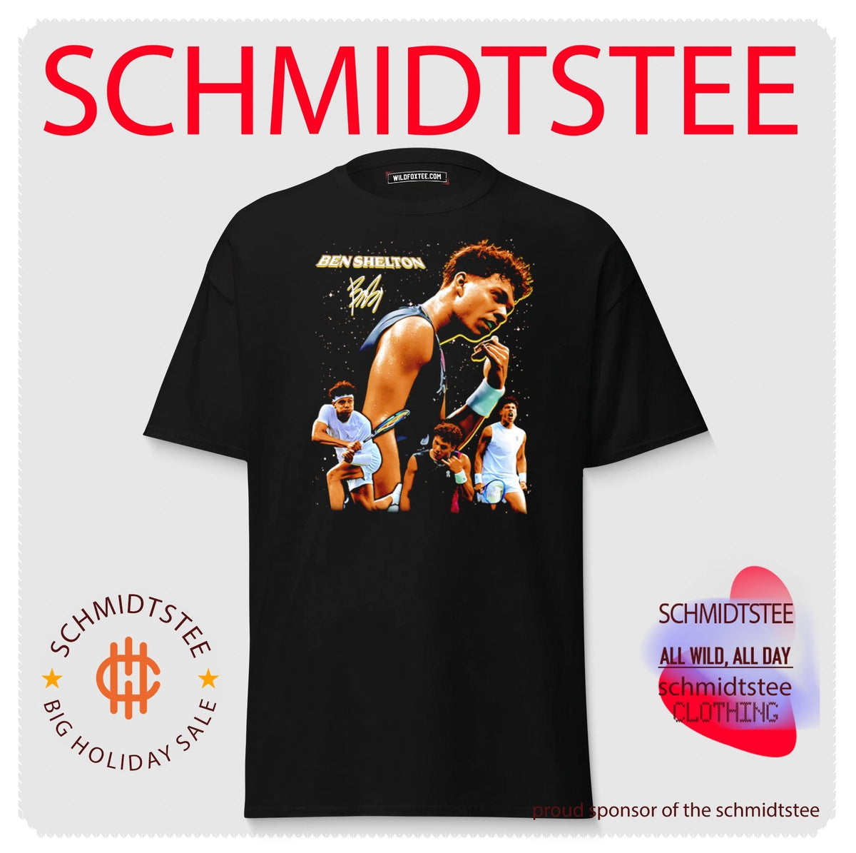 Ben Shelton Dialed In Tennis Collage ATP shirt Unisex