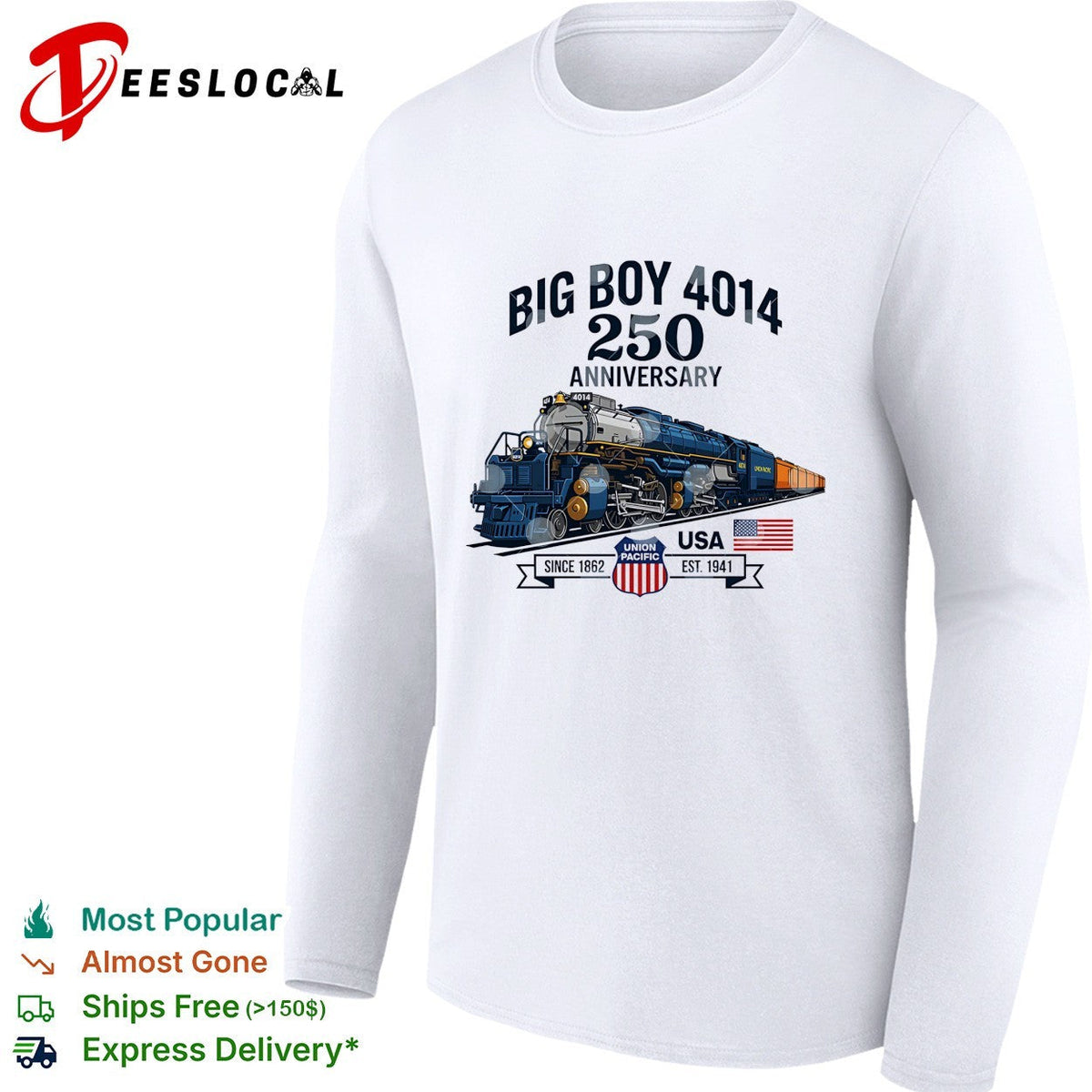 Big Boy 4014 Union Pacific 250th anniversary locomotive USA shirt Unisex
