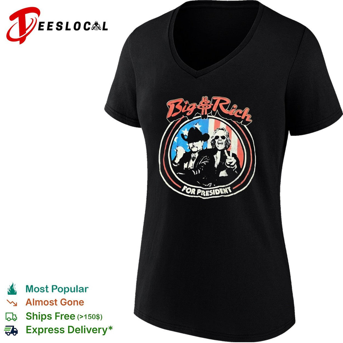 Big and Rich for President Big and Rich Country Music Duo Political shirt Unisex