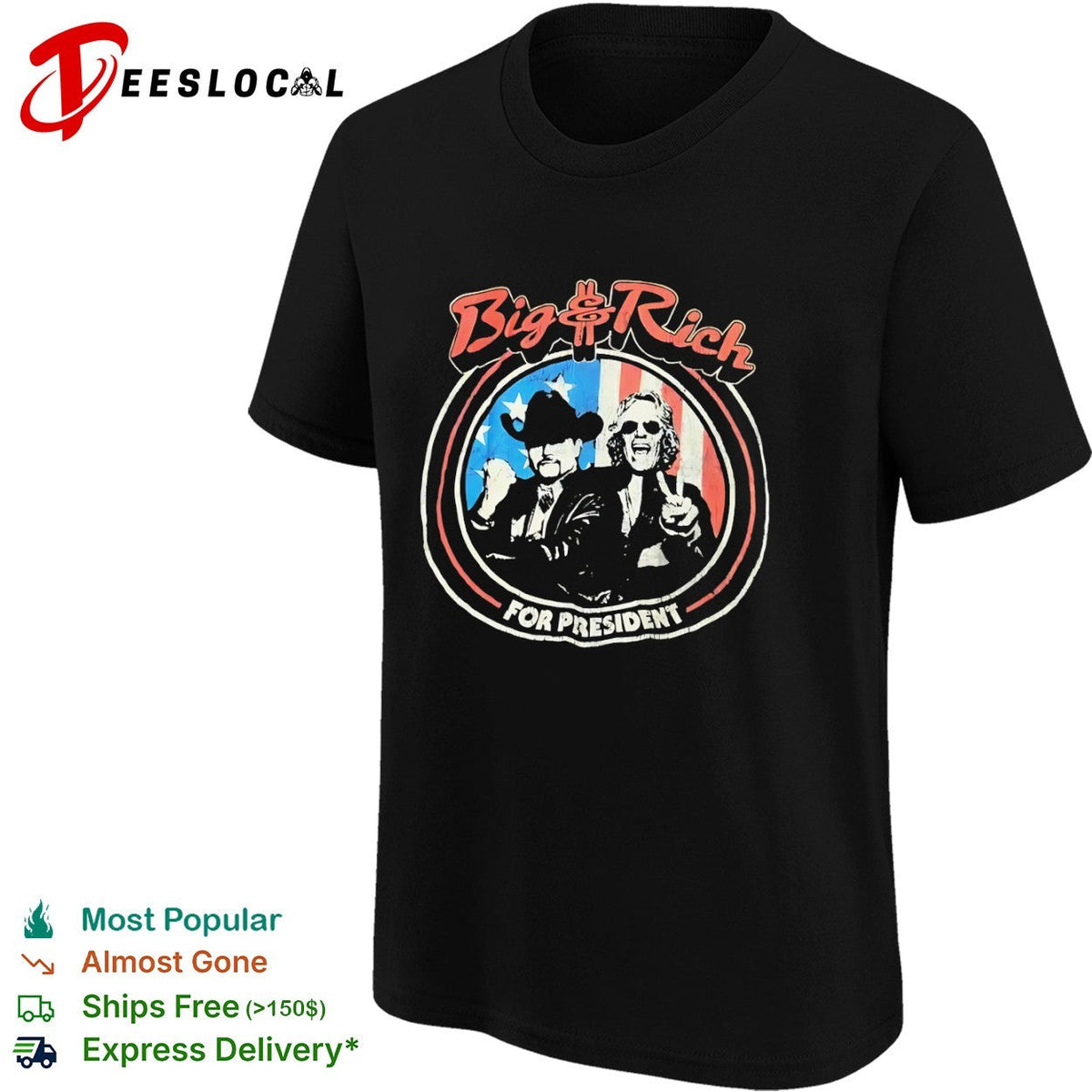 Big and Rich for President Big and Rich Country Music Duo Political shirt Unisex