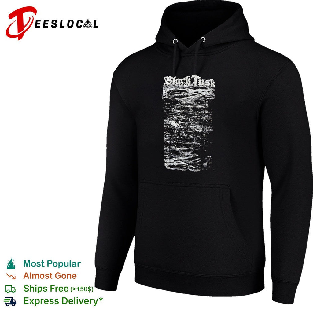 Black Tusk Band Logo and Abstract Wave Texture Heavy Metal Music shirt Unisex